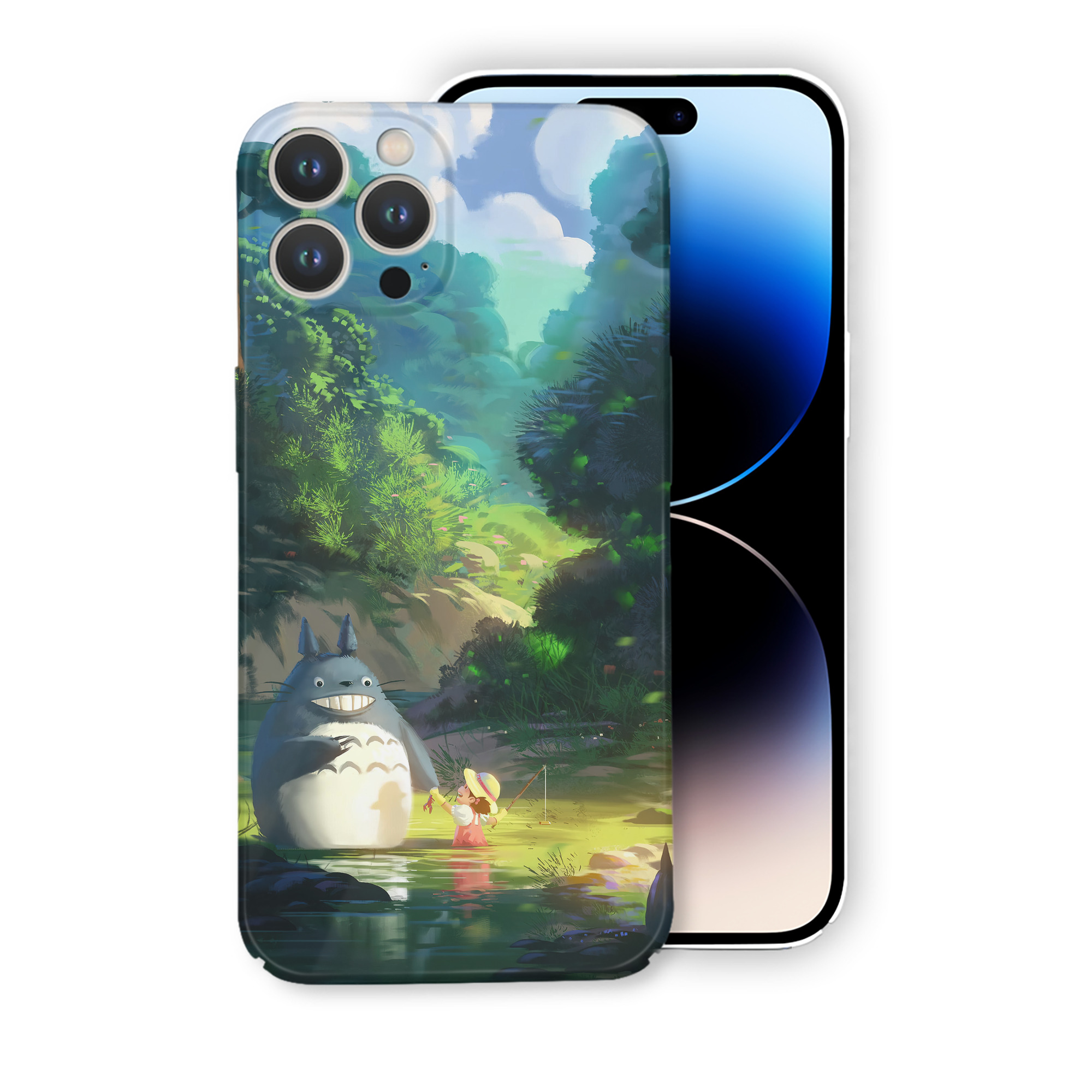 （画像用） となりのトトロ 草壁メイ 草壁サツキ My Neighbor Totoro Satsuki Kusakabe Mei Kusakabe 【iPhone 14シリーズ対応】ハードケース